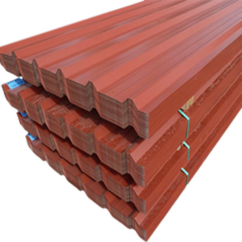 Roof Material HDP Dx51d Dx52D Prepainted Corrugated Metal Sheets PE PVD SMP PPGI Metal Corrugated Trapezoid Steel Roofing Sheet